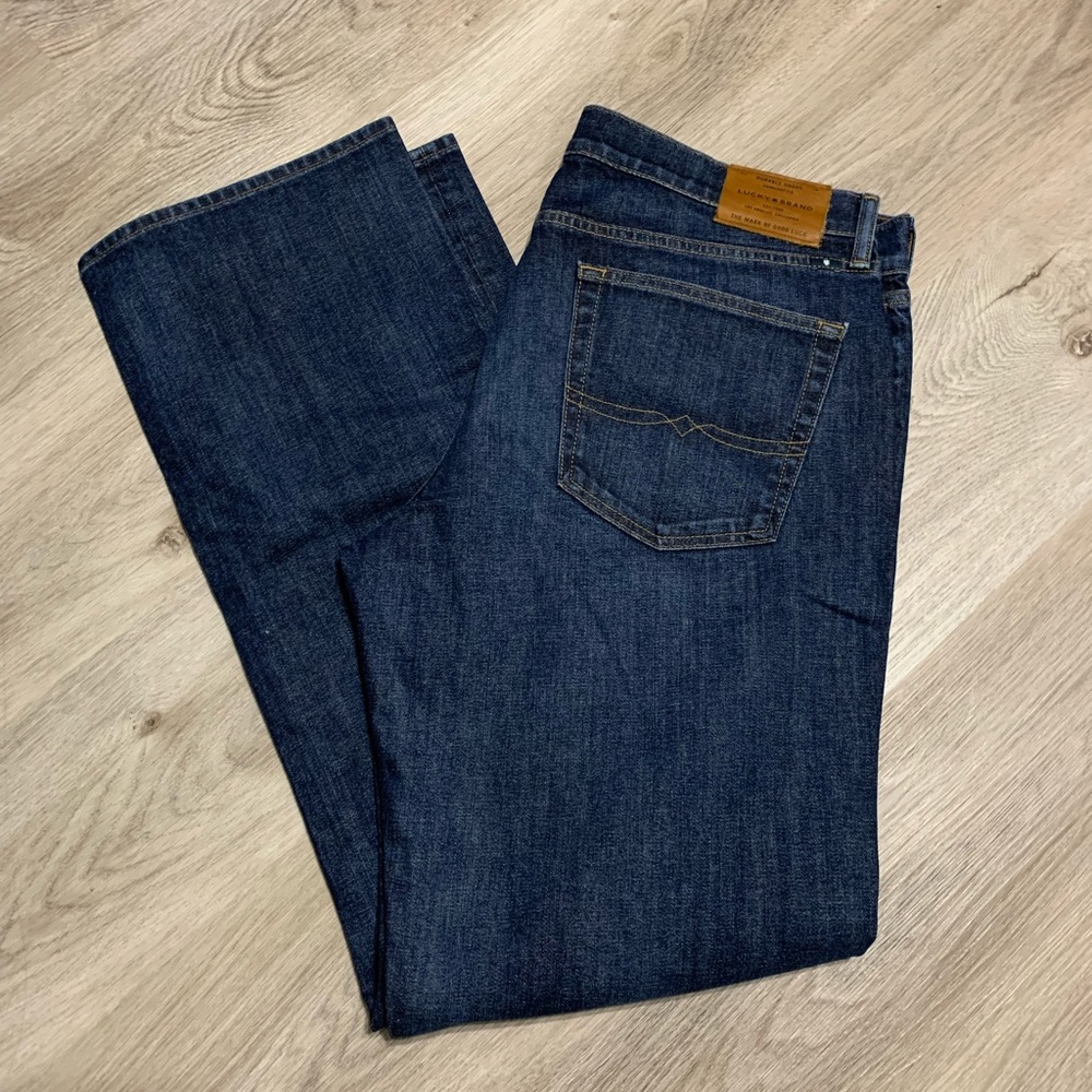 Lucky Brand Mens Vintage Straight Jeans 36x34